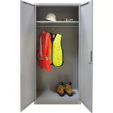 Armoire garde-robe, Acier, 36" la x 18" p x 72" h, Gris - FN659
