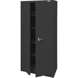 Armoire d'entreposage, Acier, 4 Tablettes, 66" h x 30" la x 15" P, Noir - FN702
