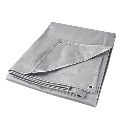 Bâche, Super robuste, Argent, 24' x 18' x 12 mils - NN410