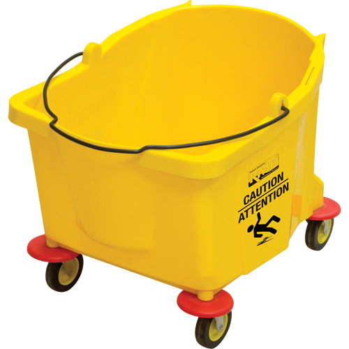 Mop Bucket, 9.5 US gal. (38 pints) Capacity, Yellow - JG812