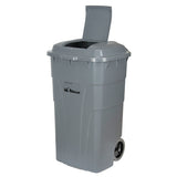 Bac d'ordures roulant, Polyéthylène, 65 gal. US - JH479