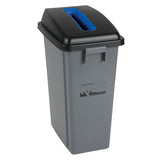 Bac à déchets et de recyclage, Plastique, 16 gal. US - JH485