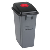 Bac à déchets et de recyclage, Plastique, 16 gal. US - JH485