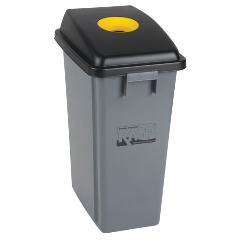 Bac à déchets et de recyclage avec couvercle de classification, Plastique, 16 gal. US - JL265