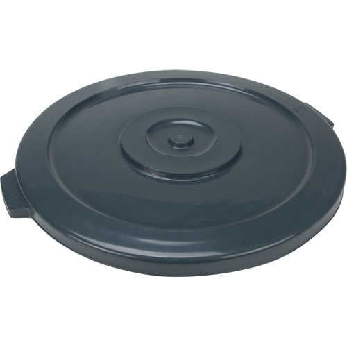 Waste Container Lid, Flat Lid, Plastic/Polyethylene, Fits 24" Dia. Containers - JK678