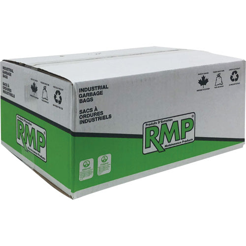 Industrial Grade Garbage Bags, Utility, 20" W x 22" L, 0.64 mils, White, Open Top - JM685
