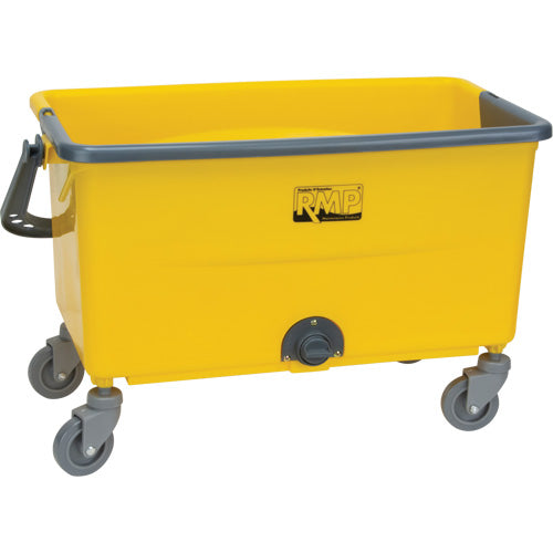Microfiber Mop Bucket and Wringer, Strainer, 11 US gal. (44 pints), Yellow - JN501