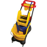 Multi-Function Mop Cart, Push Down, 9.5 US gal. (38 quarts), Yellow - JN502
