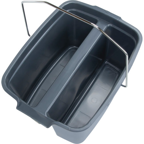 Seau double, Capacité de 4,75 gal. US (19 pintes), Gris - JN504