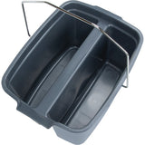 Seau double, Capacité de 4,75 gal. US (19 pintes), Gris - JN504