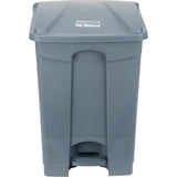 Step-on Trash Can, Plastic, 12 US gal. Capacity - JN512