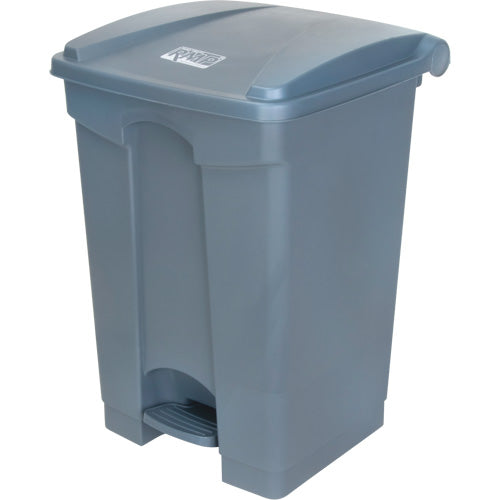 Step-on Trash Can, Plastic, 12 US gal. Capacity - JN512