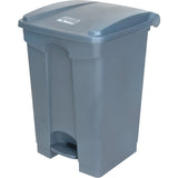 Step-on Trash Can, Plastic, 12 US gal. Capacity - JN512