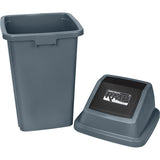 Trash Can, Plastic, 26 US gal. - JN513