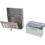 Ashtray, Wall Mounted, Stainless Steel, Capacity 1.6 Liters, Height 13-4/5" - JN619