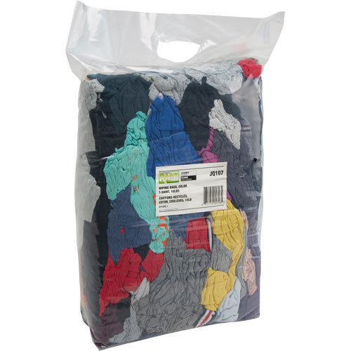 Chiffons fabriqués à partir de matériaux recyclés, Coton, Mélange de couleurs, 10 lb - JQ107