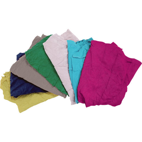 Chiffons fabriqués à partir de matériaux recyclés, Coton, Mélange de couleurs, 10 lb - JQ107