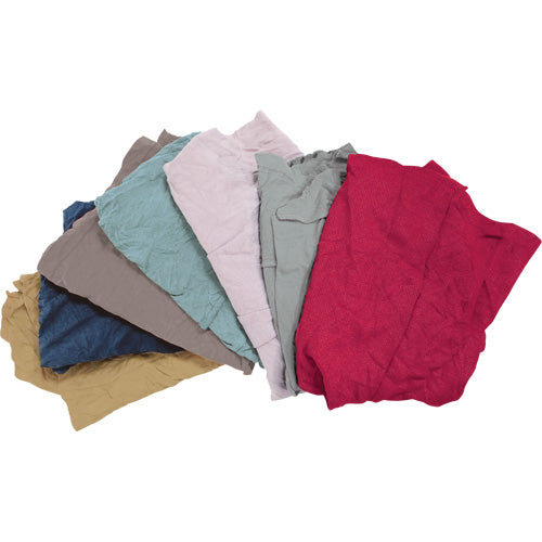 Chiffons fabriqués à partir de matériaux recyclés, Molleton, Mélange de couleurs, 10 lb - JQ108