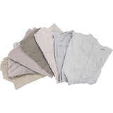 Chiffons fabriqués à partir de matériaux recyclés, Coton, Blanc, 25 lb - JQ111