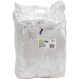Chiffons fabriqués à partir de matériaux recyclés, Coton, Blanc, 25 lb - JQ111