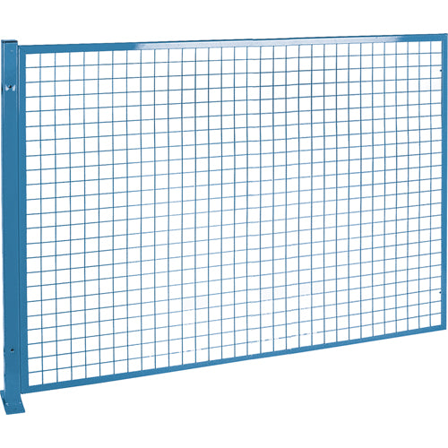 Protecteurs de périmètre - Style treillis métallique, 4' h x 8' la, Bleu - KH948