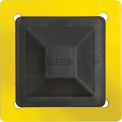 Poteau pour barrière de sécurité, Acier, 5" lo x 17" h, Jaune sécurité - KI246