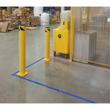Butoir de sécurité, Acier, 42" h x 5-1/2" la, Jaune - KI317