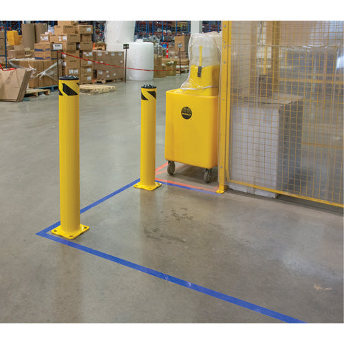 Butoir de sécurité, Acier, 36" h x 5-1/2" la, Jaune - KI316