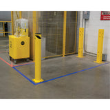 Butoir de sécurité, Acier, 42" h x 5-1/2" la, Jaune - KI317