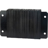 Butoirs de quai lamellés, Horizontal, Caoutchouc, 18" la x 4" p x 12" h - KI324