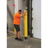 Capuchon en polyéthylène pour borne de protection, 4-1/2" dia. x 52" l, Rouge/Jaune - KI327