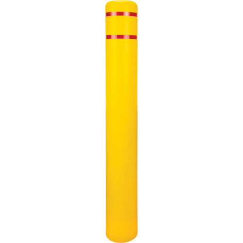 Capuchon en polyéthylène pour borne de protection, 6-5/8" dia. x 52" l, Rouge/Jaune - KI329