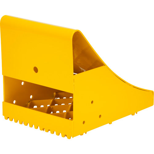 Cales-roue pour la glace, Acier, Jaune, 8-1/16" la x 10-5/8" p x 8-13/16" h - KI331