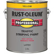Rust-Oleum Professional yellow latex traffic striping paint, 3.78 L