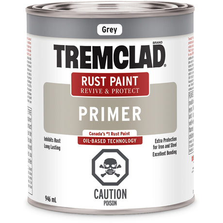 Apprêt antirouille Tremclad gris, contenant de 946 mL