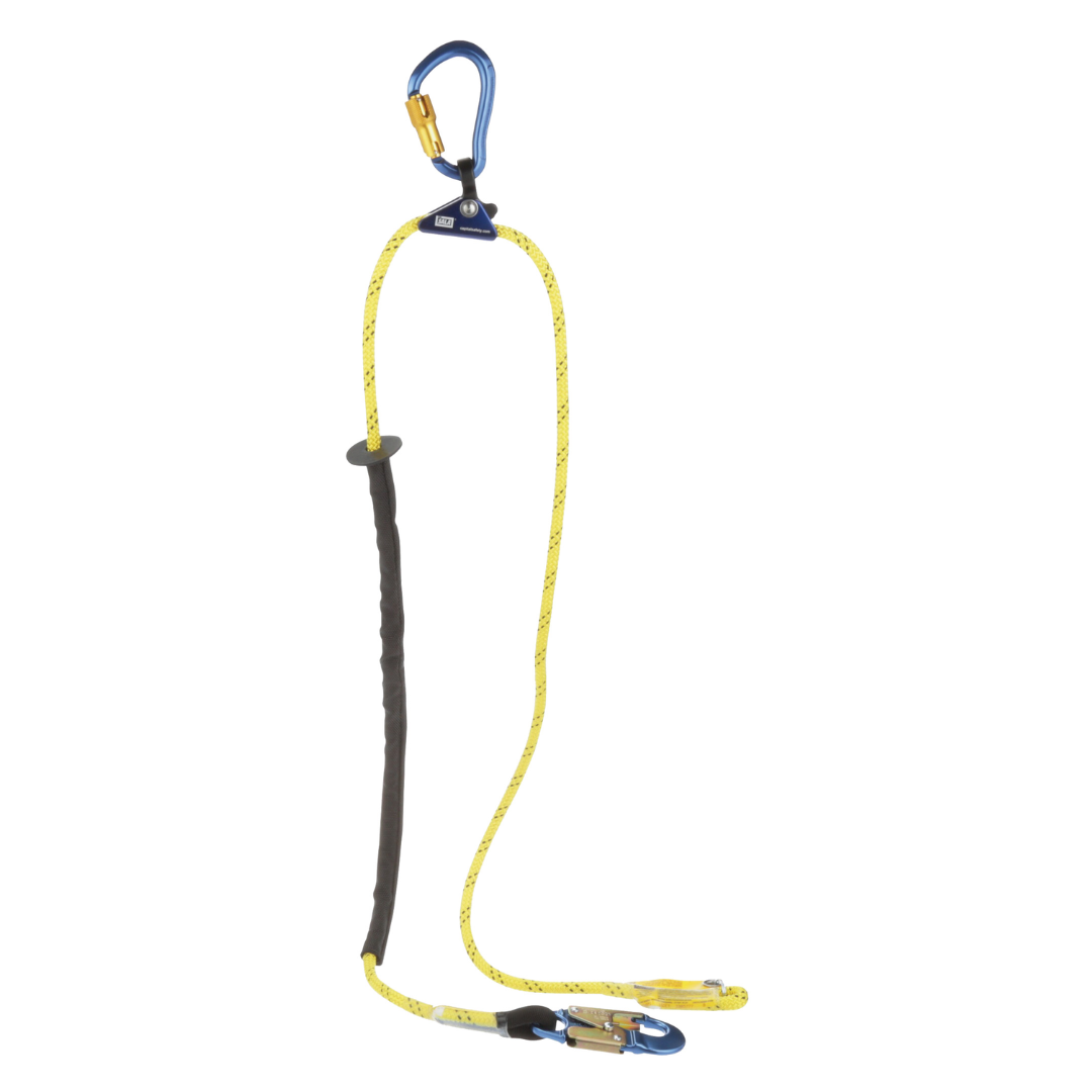 XPRS – Adjustable rope positioning lanyard for climbers, single leg, 8 ft