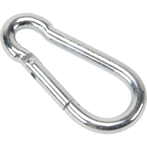 Mousqueton zingué, 500 lb (0,25 tonne) Charge d'utilisation max., 5/16" Taille, 1/2" Oeil - LW275