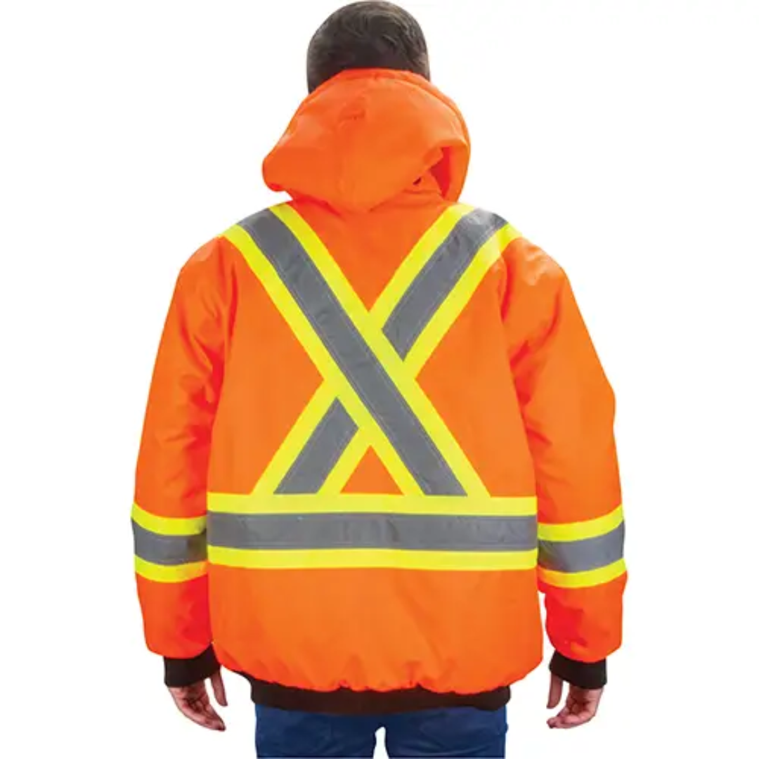 Manteau d'hiver orange normes CSA