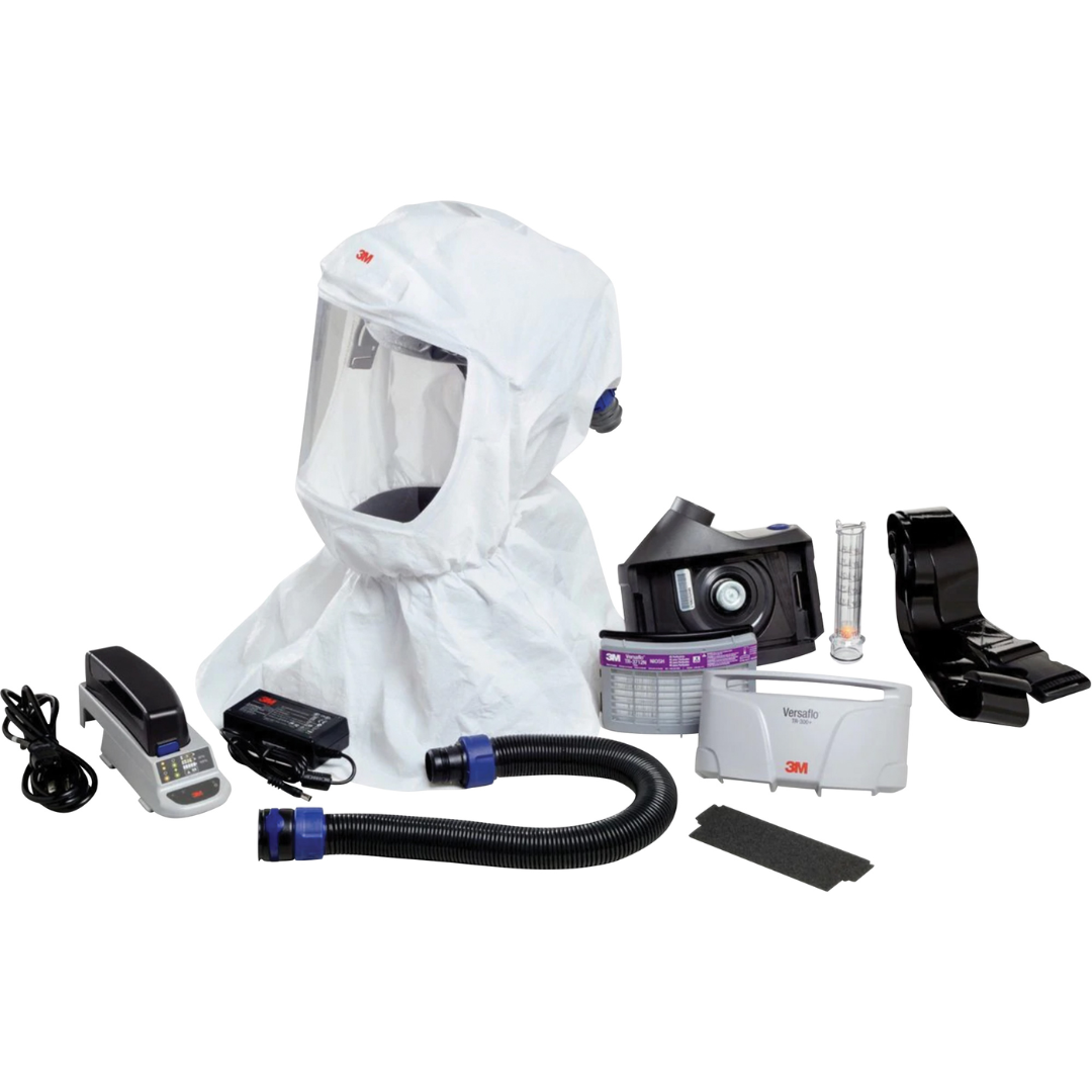 XPRS - Versaflo™ Easy Clean Powered Air Purifying Respirator, Loose-Fitting Hood &amp; Visor, Lithium-Ion Battery