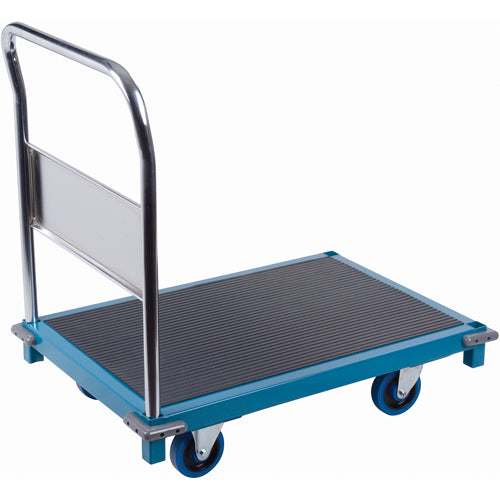 Chariots à plateforme institutionnels, 36" lo x 24" la x Capacité 1000 lb, Roues en Caoutchouc - MB190