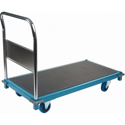 Chariot à plateforme commercial de luxe, 48" lo x 24" la x Capacité 1000 lb, Roues en Caoutchouc - MB208