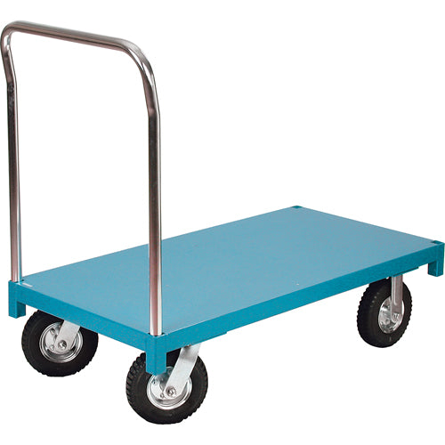 Chariot à plateforme, 60" lo x 30" la x Capacité 1000 lb, Roues en Pneumatique - MB250