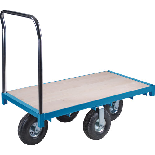 Chariot à plateforme robuste, 48" lo x 24" la x Capacité 1200 lb, Roues en Pneumatique - MB258