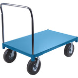 Chariot à plateforme robuste, 48" lo x 30" la x Capacité 1200 lb, Roues en Pneumatique - MB263
