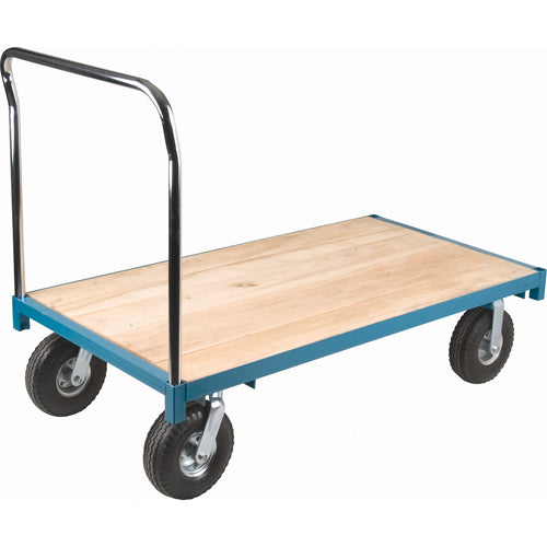 Chariot à plateforme robuste, 72" lo x 36" la x Capacité 1200 lb, Roues en Pneumatique - MB279