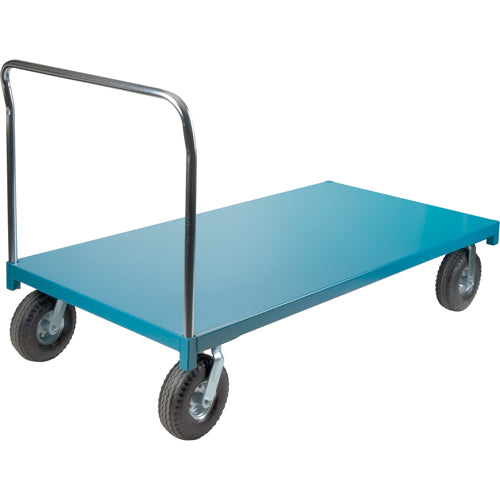 Chariot à plateforme robuste, 96" lo x 48" la x Capacité 1200 lb, Roues en Pneumatique - MB283