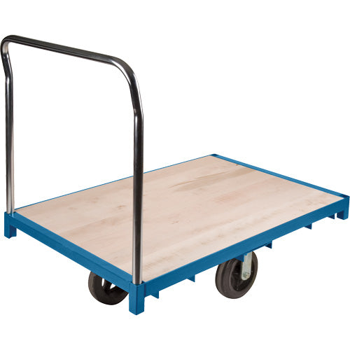 Chariot à plateforme robuste, 60" lo x 30" la x Capacité 2000 lb, Roues en Caoutchouc - MD332