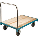 Chariot à plateforme robuste avec capacité de 2000 lb et roues en caoutchouc