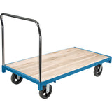 Chariot à plateforme robuste avec capacité de 2000 lb et roues en caoutchouc