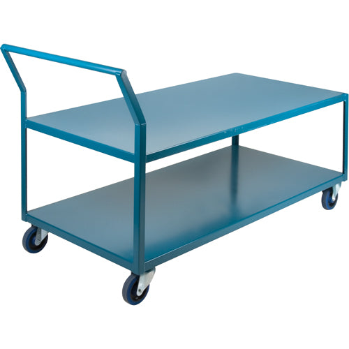 Chariots surbaissés robustes, 2 niveaux, 30" la x 48" p x 40" h, 1200 lb Cap - ML098